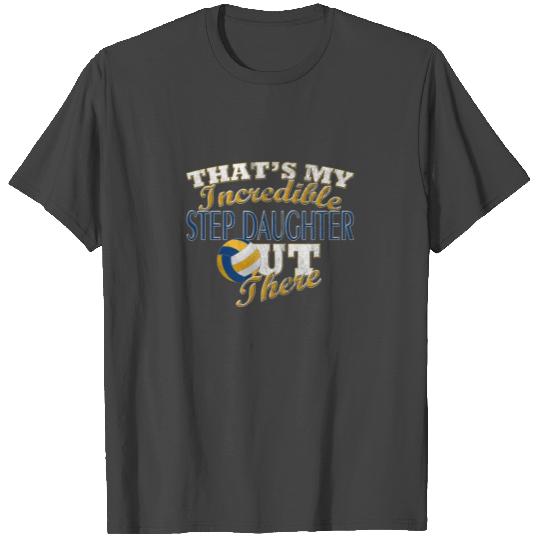 Volleyball Step Daughter, Mom & Dad Gift T Shirts