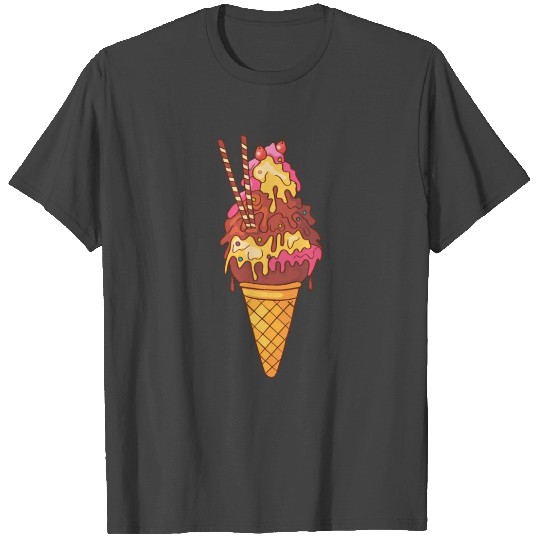 Icecream Gelato Sundae Summer Sherbet Food T Shirts