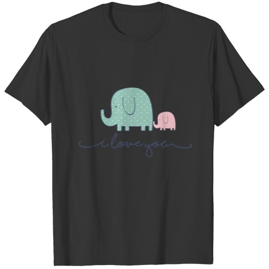 i love you elephants T Shirts