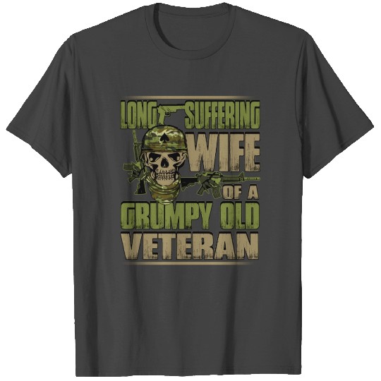 Wife Of A Grumpy Old Veteran T Shirts