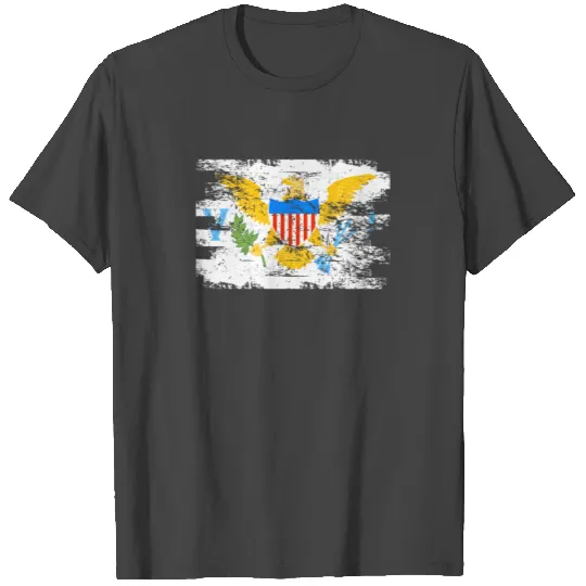 US Virgin Islands Flag Gift Country Patriotic Travel T Shirts Americas Light