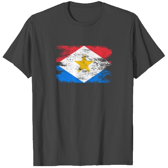 Saba Flag Gift Country Patriotic Travel T Shirts Americas Light
