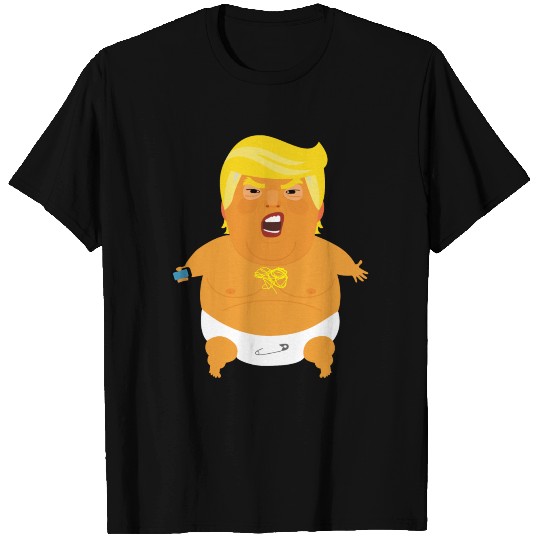 Crying Nappy-clad Orange Baby Trump T Shirts