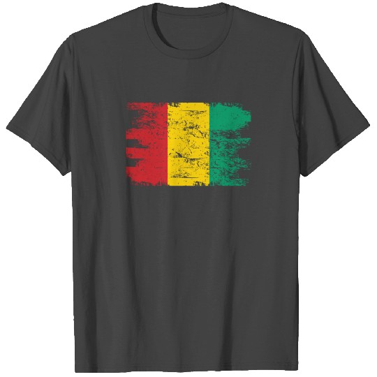 Guinea T Shirts Gift Country Flag Patriotic Travel Africa Light