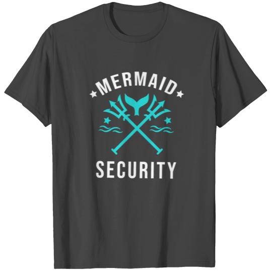 Mermaid security Lifeguard Swimming Teacher Merman T Shirts