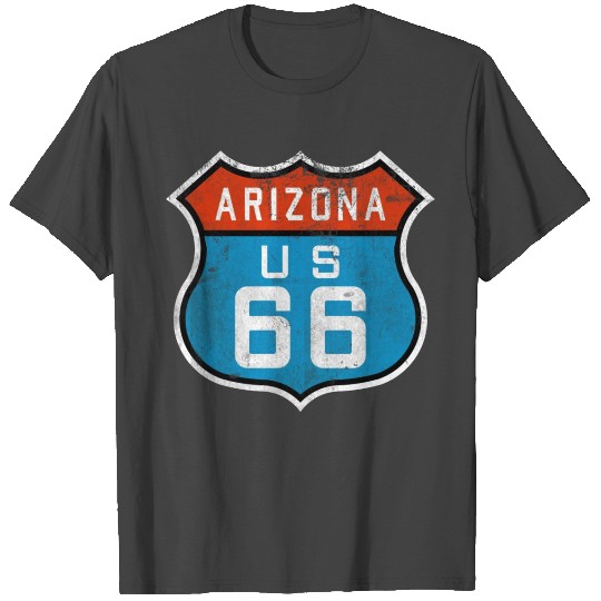 Route 66 Arizonna Sign USA America Souvenir Gift T Shirts