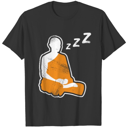 Sleeping Monk funny Gift Yoga T Shirts