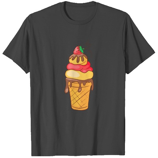 Icecream Gelato Sundae Summer Sherbet Food T Shirts