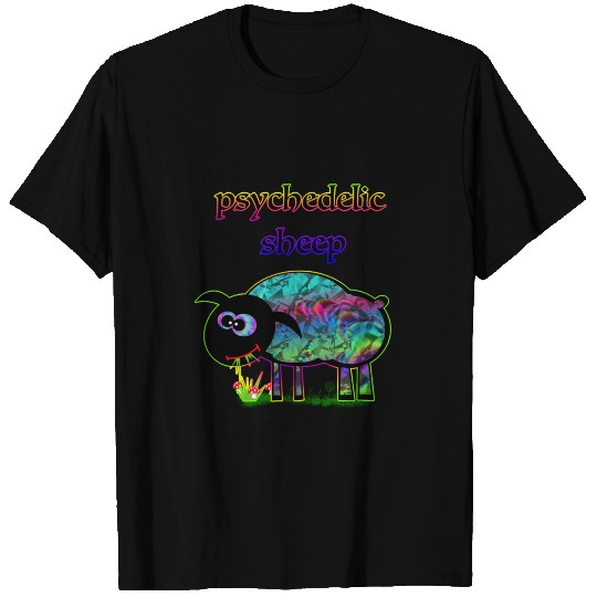 Psychedelic sheep T Shirts