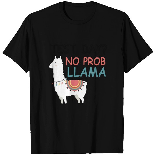 test day prob llama math T Shirts