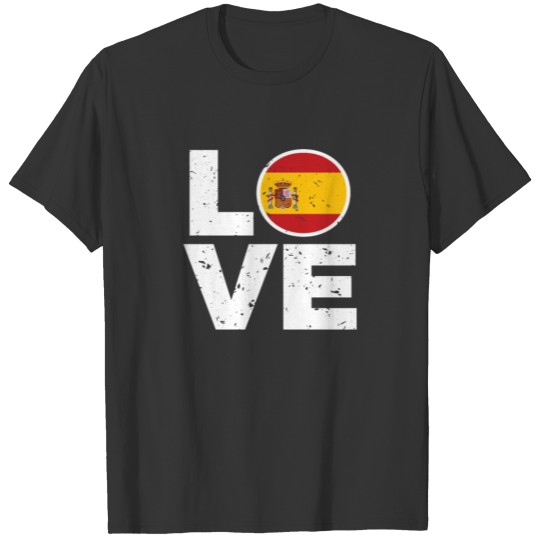 I Love Spain T Shirts Gift Spanish People Men Women