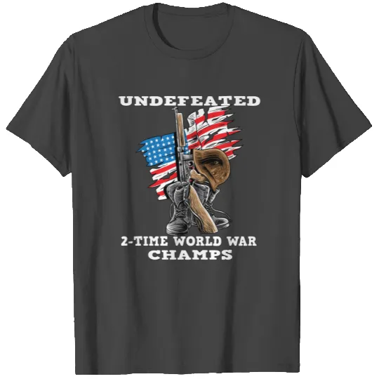 Undefeated World war 2 veteran T Shirts