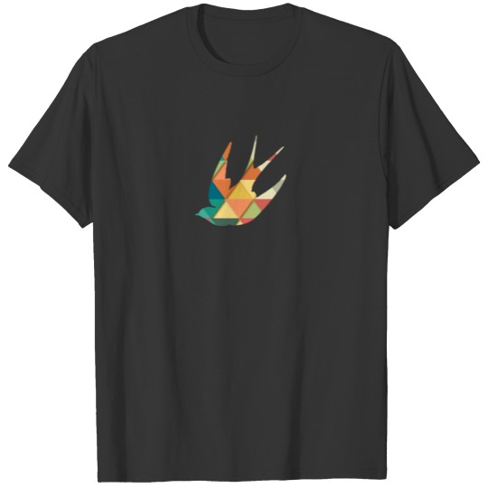 bird animal mandala present idea style T-shirt