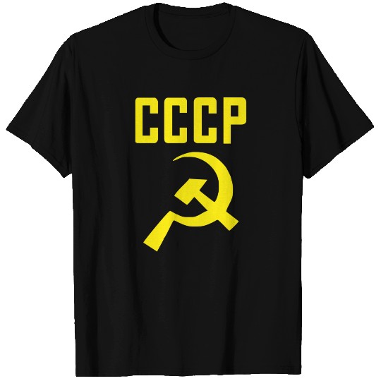 CCCP Hammer Sickle Soviet Union Communist Commun T Shirts