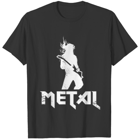 Metal Guitar electric Guitar Gift Band T-shirt
