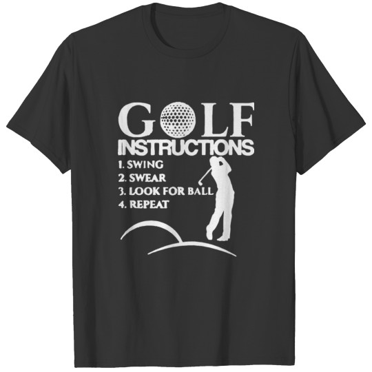 Golf Instructions Funny T Shirts