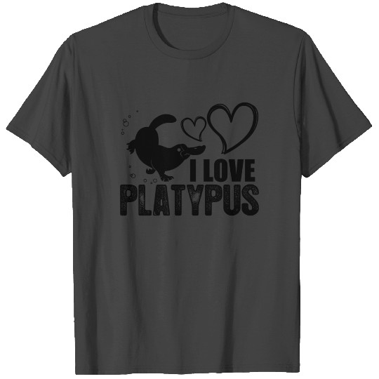 I Love Platypus T Shirts