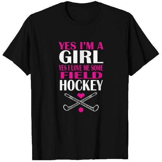 I love field hockey T Shirts