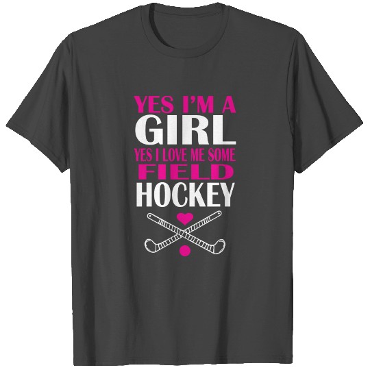 I love field hockey T Shirts
