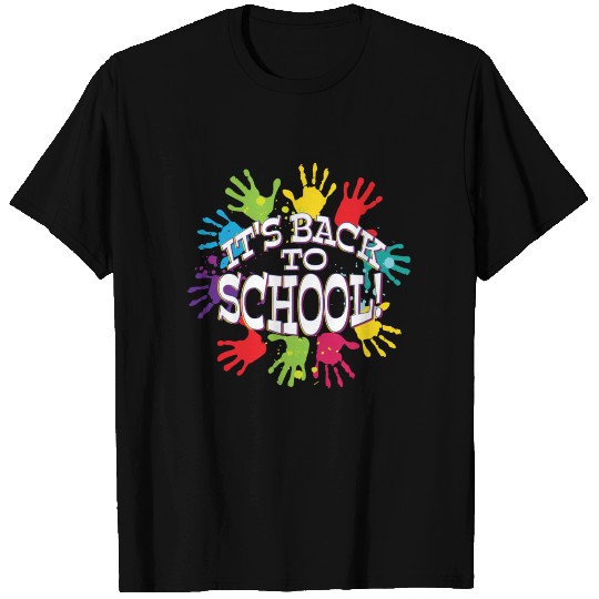 Back To School Hand Print Pre K Daycare Teacher T Shirts