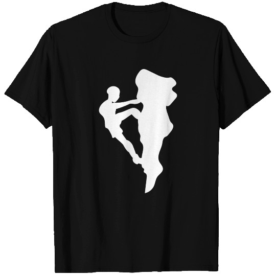 Rock Climbing Climber Mountains T Shirts