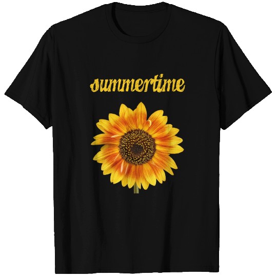 summertime - big sunflower blossom T Shirts