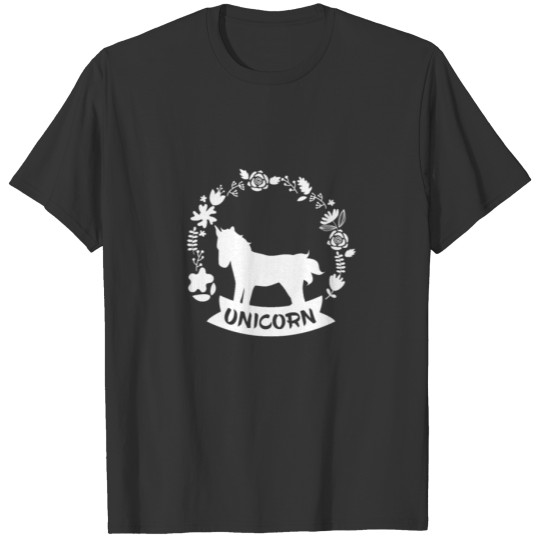 I love white unicorns T-shirt