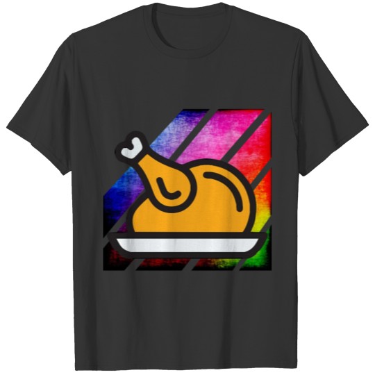 Colorful Retro Turkey T-shirt