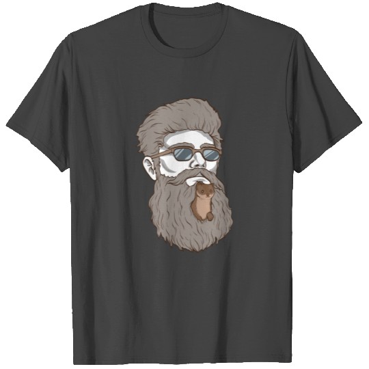 Beard Weasel Funny Beard Design T Shirts