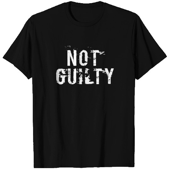 Not Guilty T Shirts Distressed Prisoner Jail Inmate