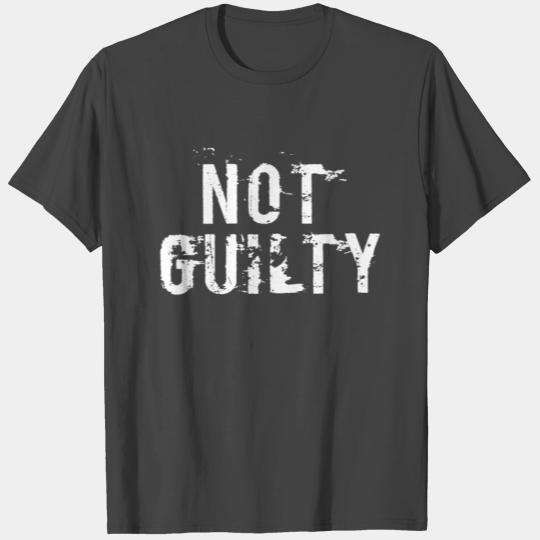 Not Guilty T Shirts Distressed Prisoner Jail Inmate