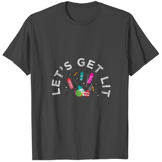 Lets get lit - Fireworks - Total Basics T Shirts