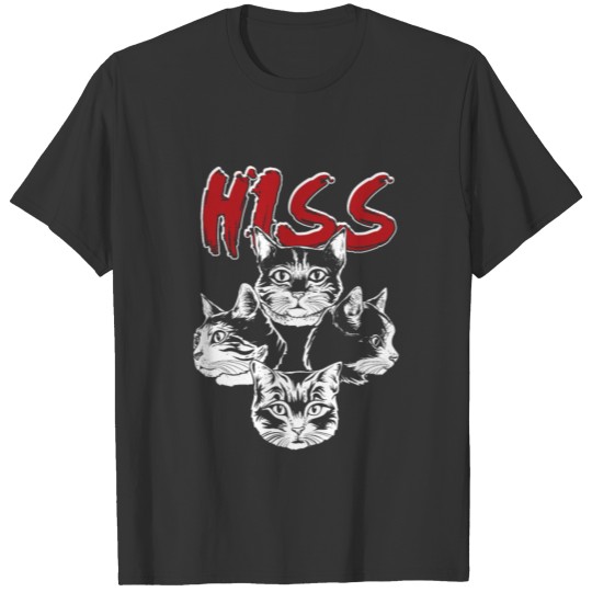 HISS Cats Kiss Rock And Roll Gift T Shirts