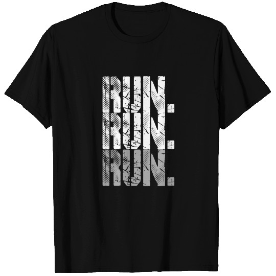 run run run grey T Shirts