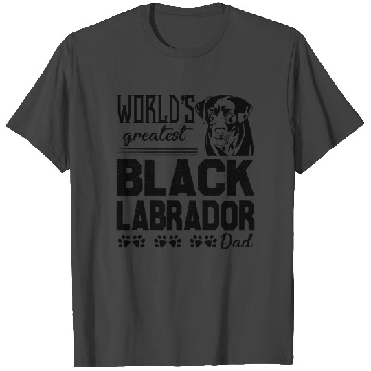 Black Labrador Dad T Shirts