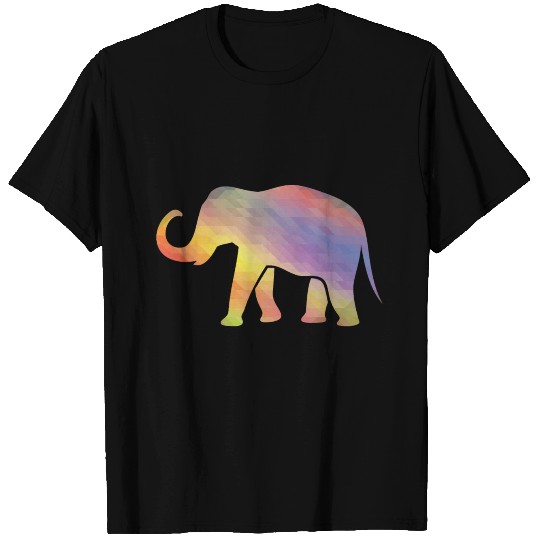 Elephant Mosaik Art Digital Computer T Shirts