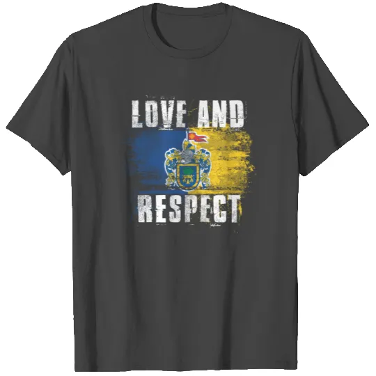 Love and Respect Jalisco Flag Jalisciense Mexico T Shirts