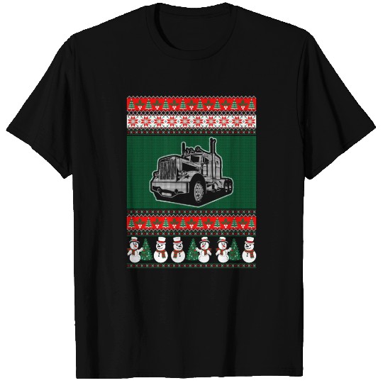 Truck Driver Ugly Christmas Sweater T Shirts