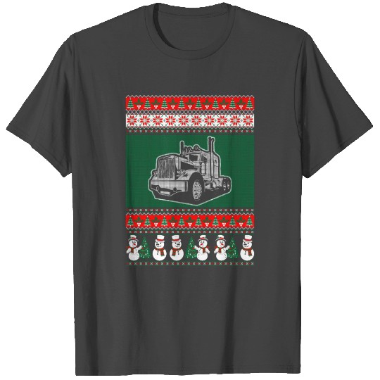 Truck Driver Ugly Christmas Sweater T Shirts