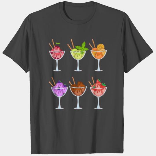 Icecream Gelato Sundae Summer Sherbet Food T Shirts