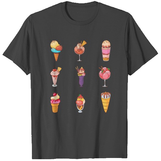 Icecream Gelato Sundae Summer Sherbet Food T Shirts