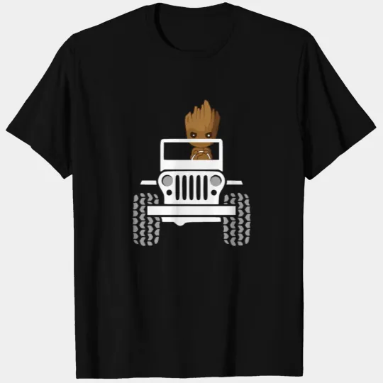 Baby Groot Drive A Jeep T Shirts