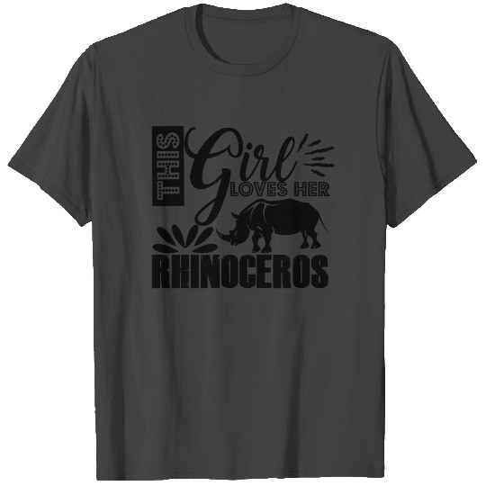 This Girl Loves Rhinoceros T Shirts