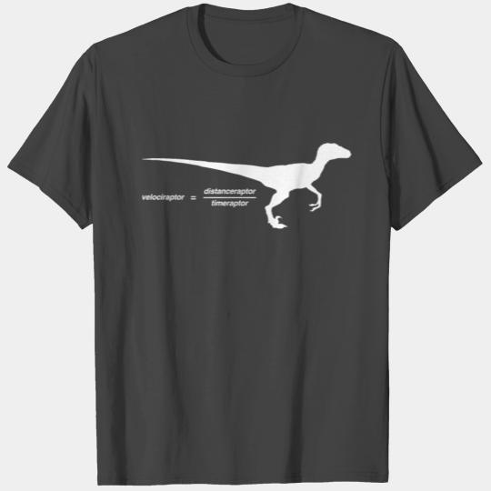 Funny Physics Velociraptor Dinosaur T Shirts