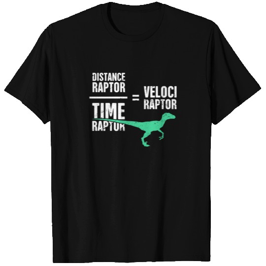 Funny Physics Velociraptor Dinosaur T Shirts