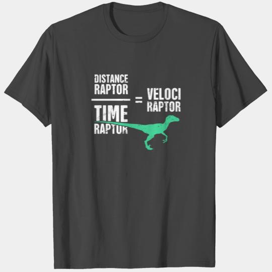 Funny Physics Velociraptor Dinosaur T Shirts