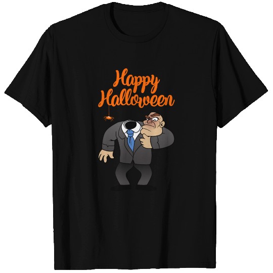 Happy Halloween Spider Man without Head Monster T Shirts