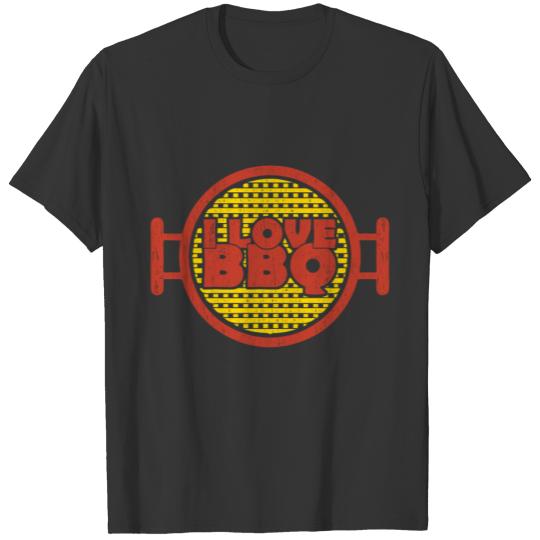 I Love BBQ Man father grandfather gift uncle T-shirt
