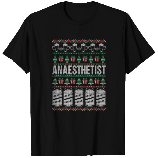 Drinking Beer Anaesthetis Ugly Christmas Sweater T Shirts