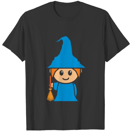 cute Comic Witch gift idea halloween broom T Shirts